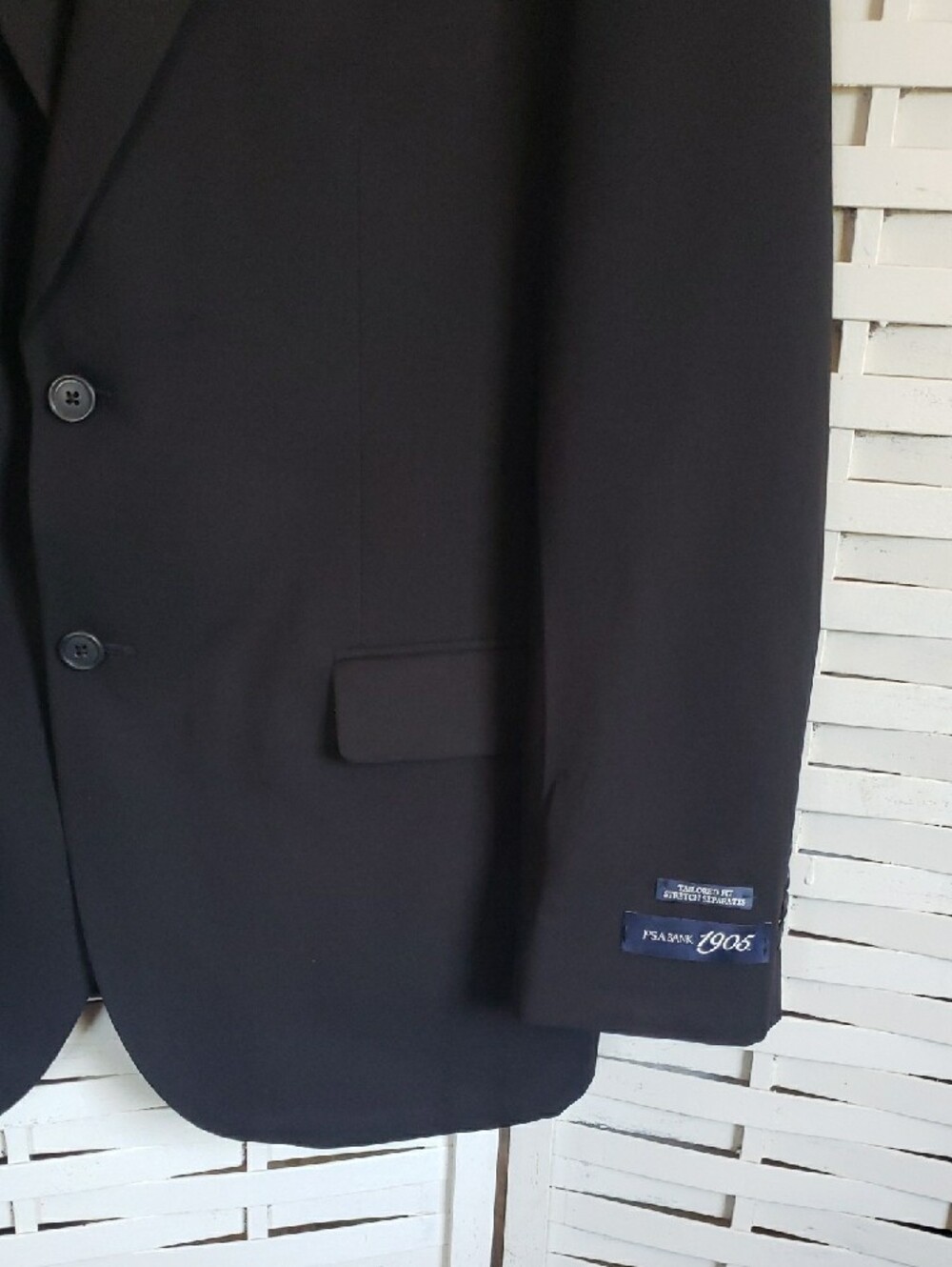 Jos. A. Bank 1905  Men's Black Two-Button Sport Coat 44R New - Picture 2 of 6
